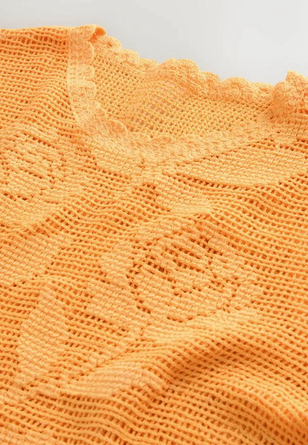 Футболка стандартного кроя с коротким рукавом, круглым вырезом и принтом. Next, Fluro Orange — фото 2