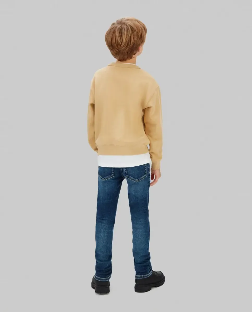 Джинсы для мальчика slim fit Calvin Klein, синий — фото 2