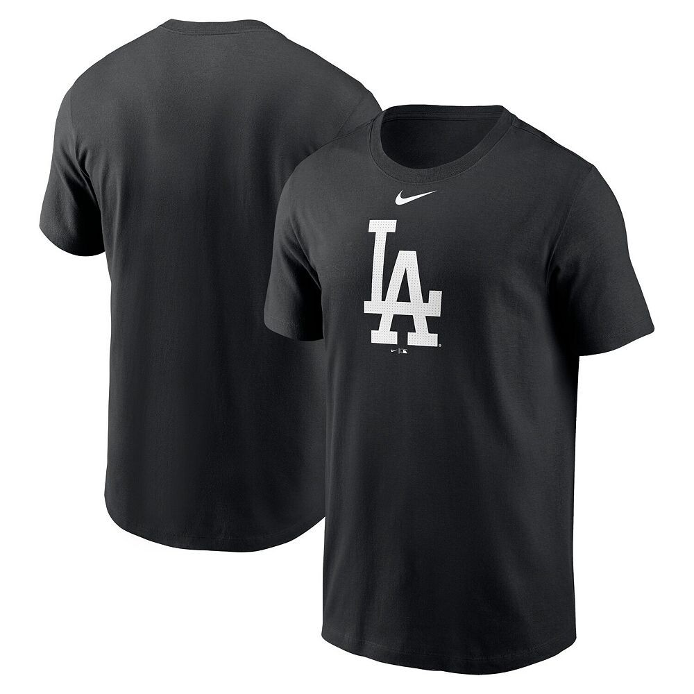 Мужская черная футболка с логотипом Nike Los Angeles Dodgers Fuse, цвет Lad Black — фото 2