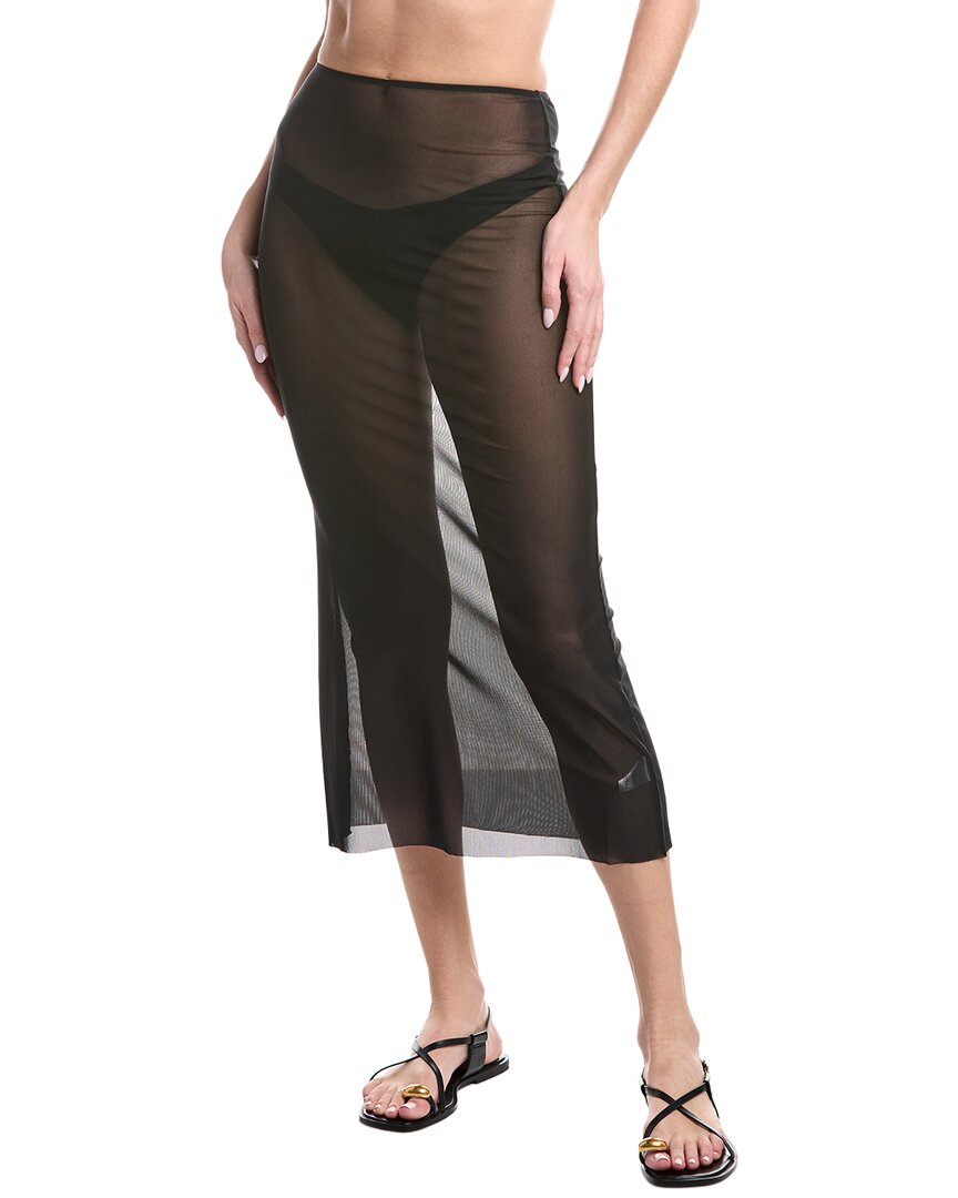 

Сетчатая юбка миди WeWoreWhat, черный