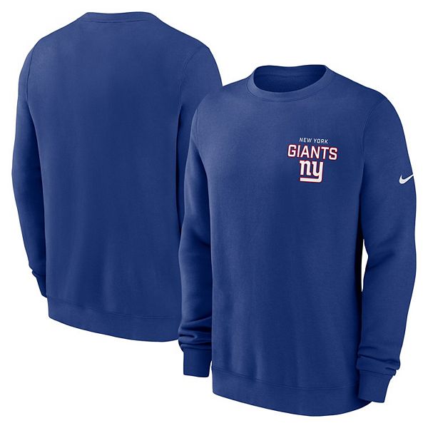 Толстовка с капюшоном Men's Royal New York Giants Primetime Club Fleece Nike — фото 2