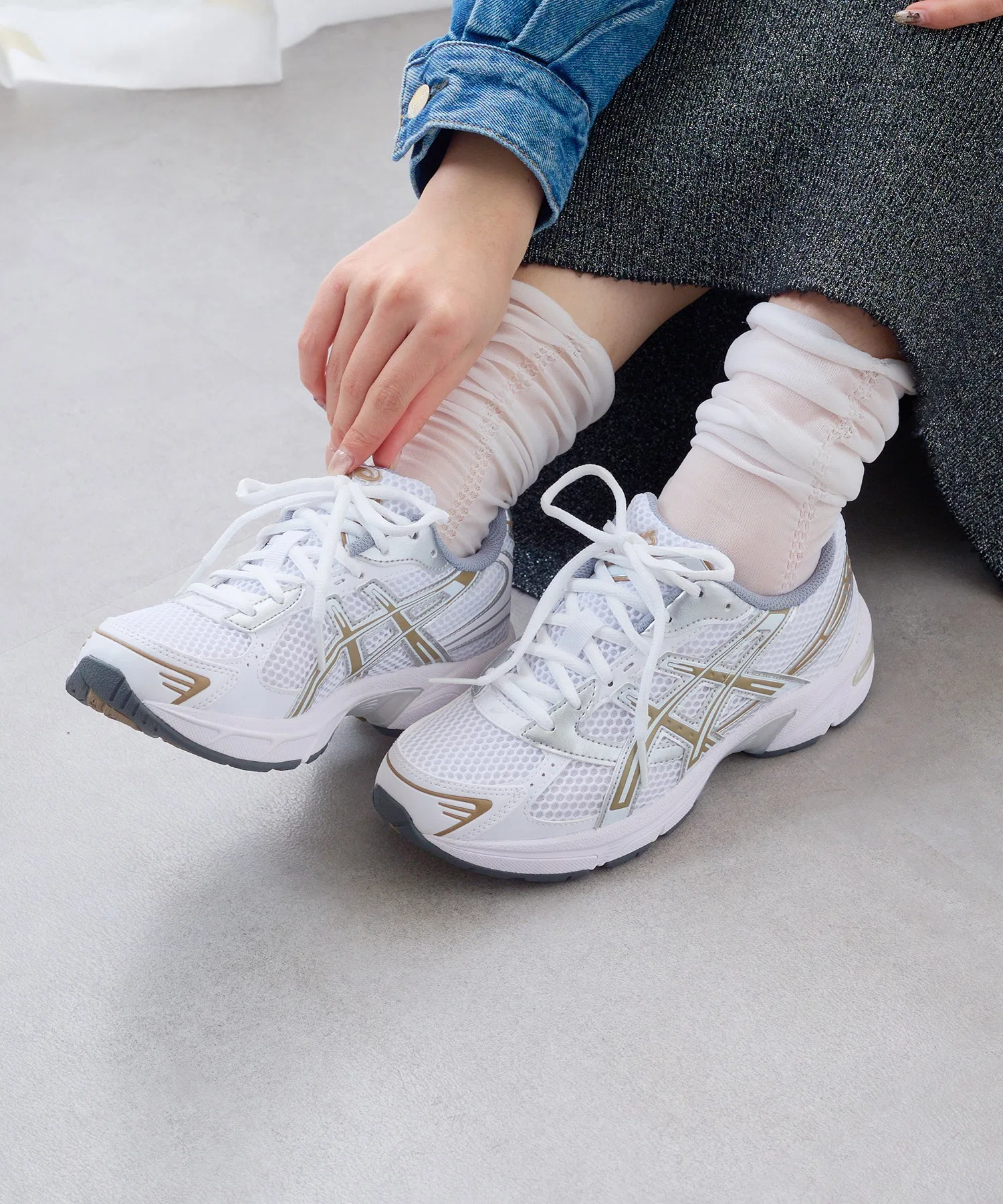Унисекс кроссовки ASICS GEL-1130 для бега и спорта белые