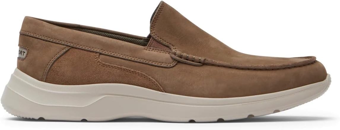 Мужские слипоны Rockport Patterson Moc Toe, коричневый — фото 2