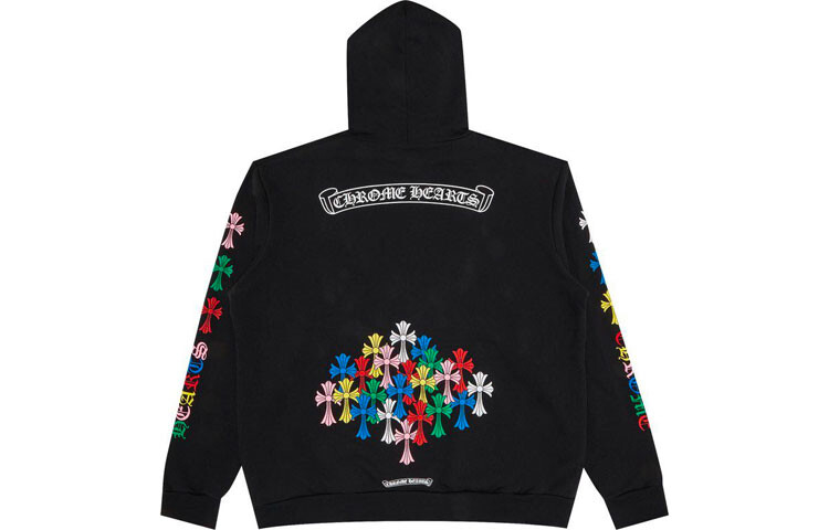 

Толстовка унисекс черная Chrome Hearts, черный