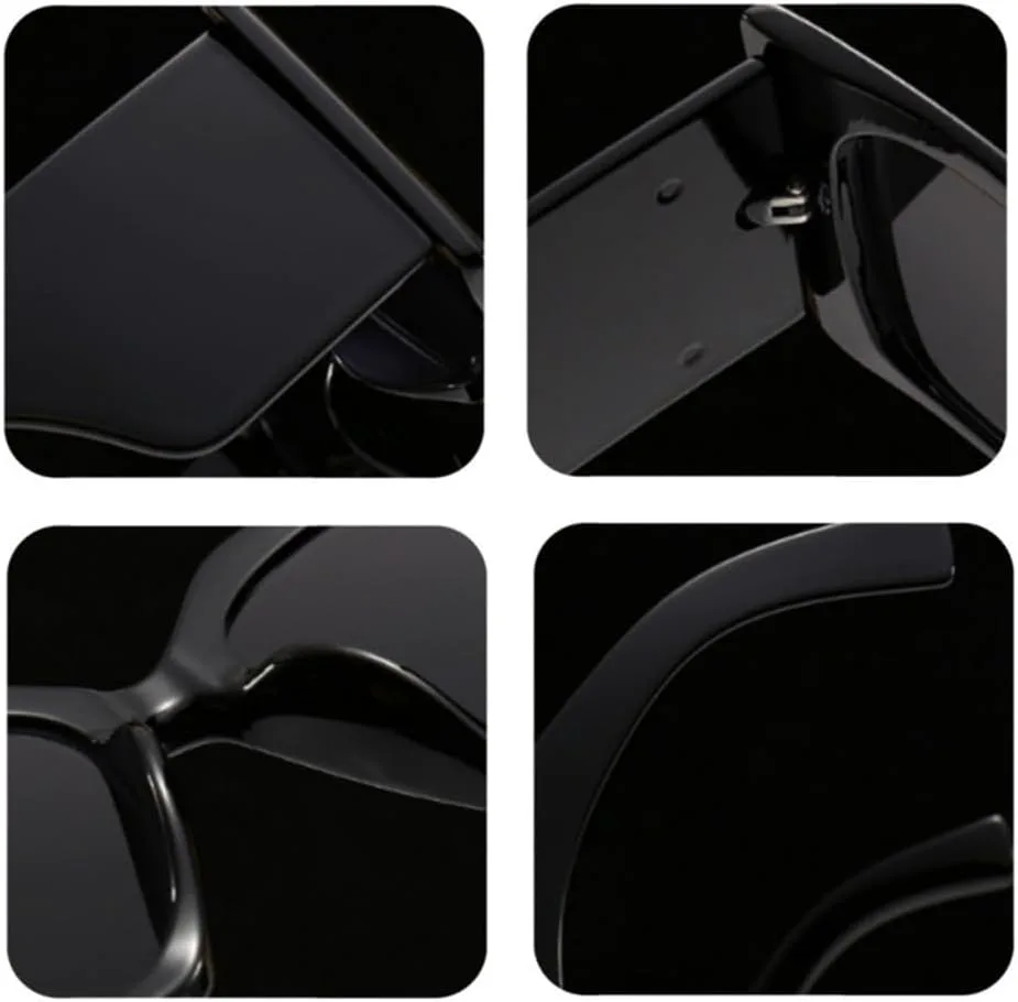 

Солнцезащитные очки для женщин и мужчин в стиле ретро, ​​разноцветные, «кошачий глаз», солнцезащитные очки с защитой от УФ-излучения UV400 VFDHN, White Black