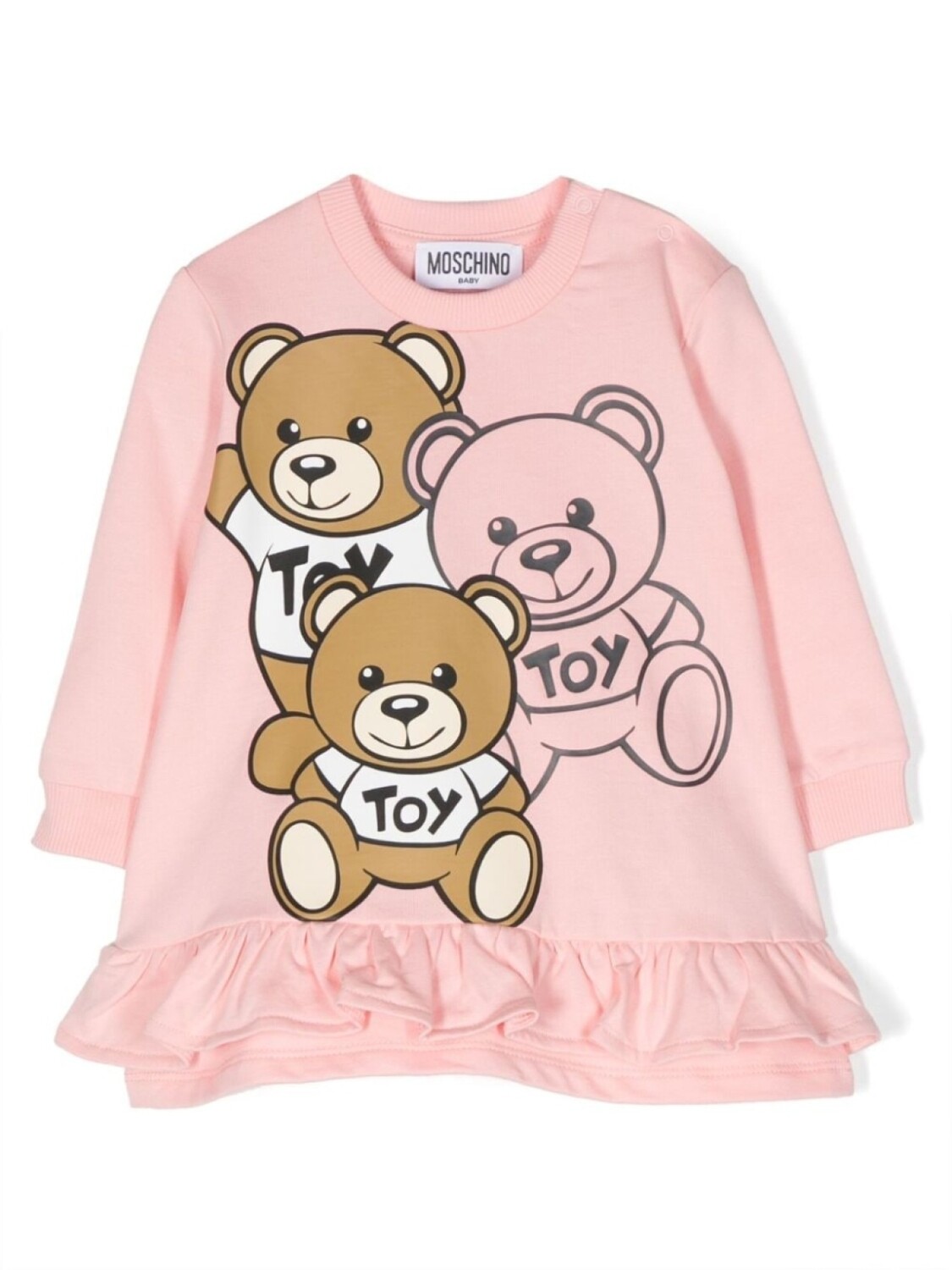 

Moschino Kids футболка с логотипом, розовый