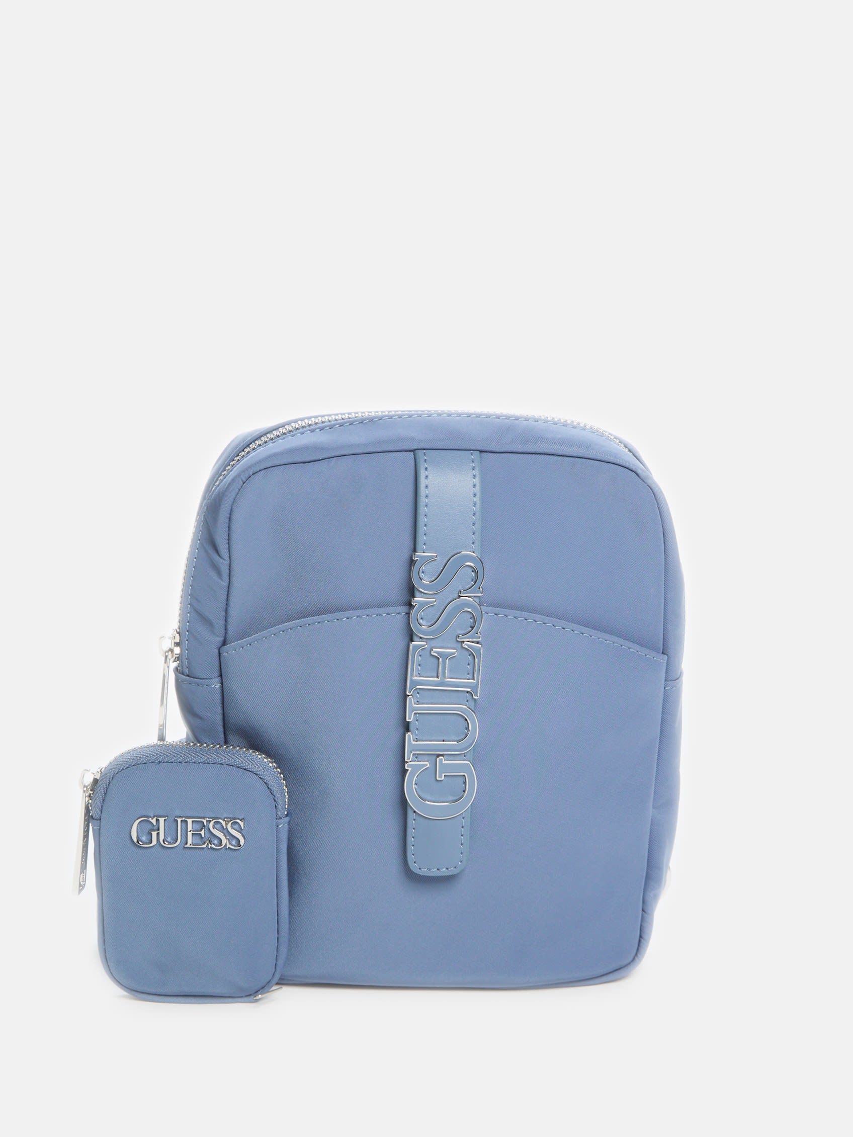 

Нейлоновая мини-сумка через плечо Guess Factory, синий