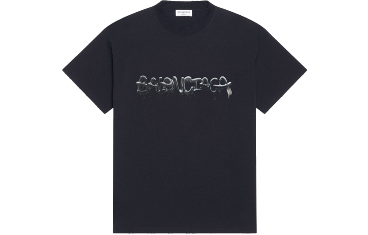 

Женская футболка Slime Medium Fit Vintage черный Balenciaga