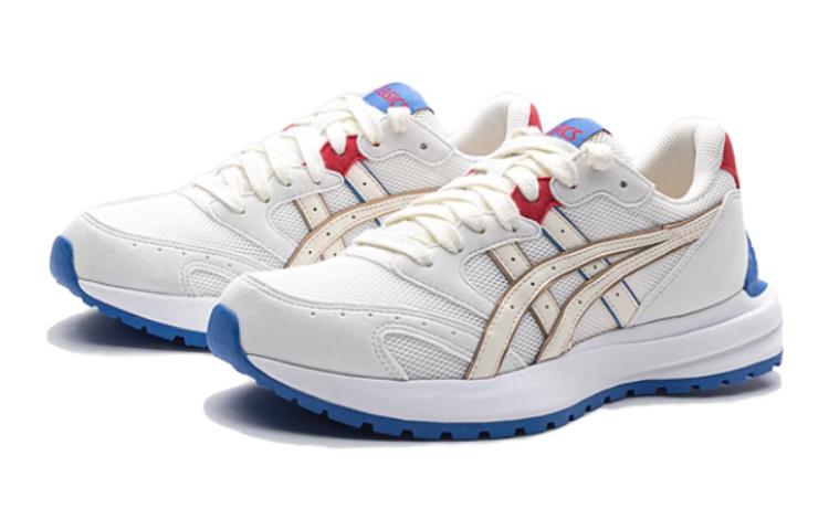 ASICS Детские кроссовки Tarther Sc Cushioning с низким верхом, износостойкие, белые, синие, для подростков — фото 2