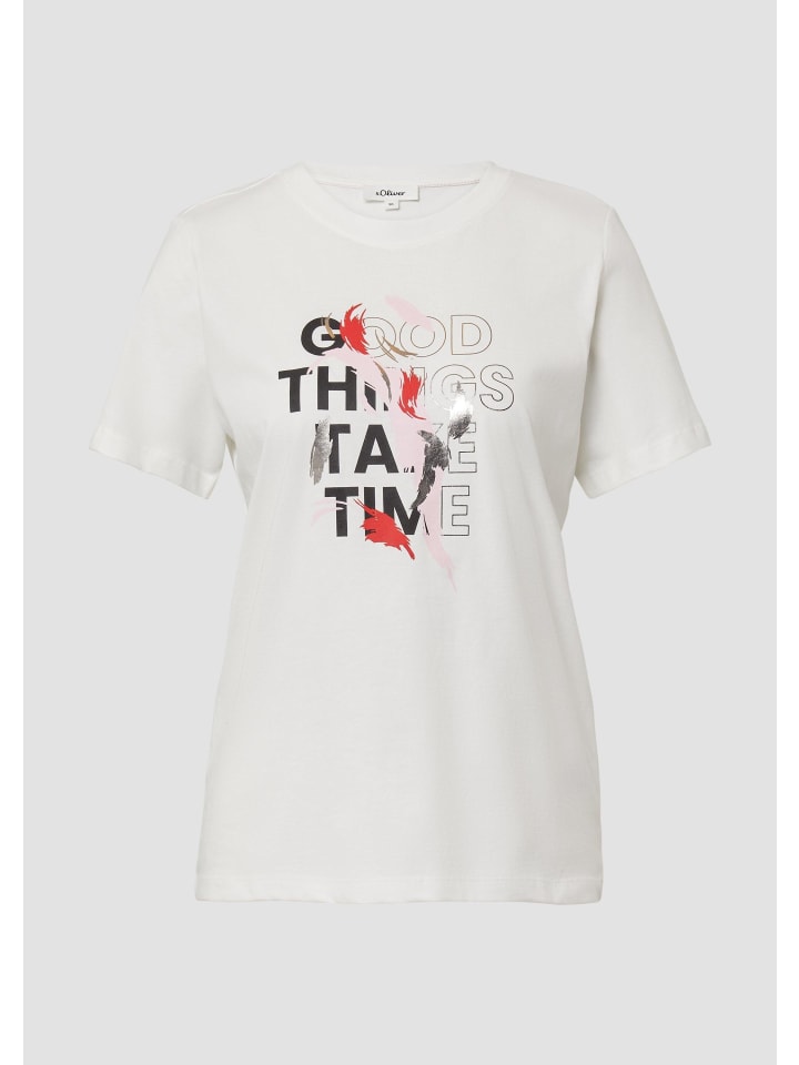 

Футболка в цвете 02E1_ecru s.Oliver, Бежевый, Футболка в цвете 02E1_ecru s.Oliver