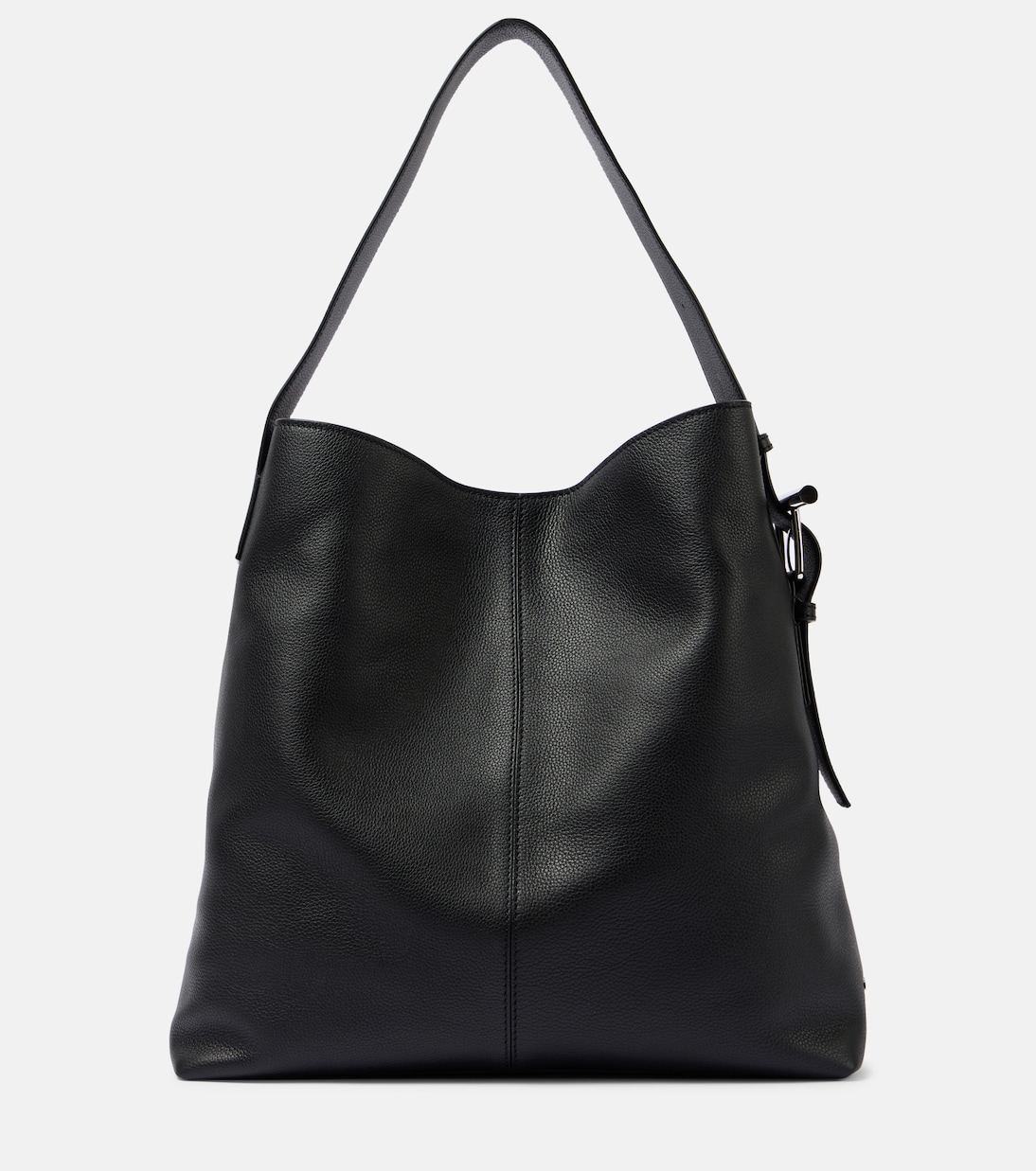 

Кожаная наплечная сумка T-Bar Sling McQueen, Black/Silver