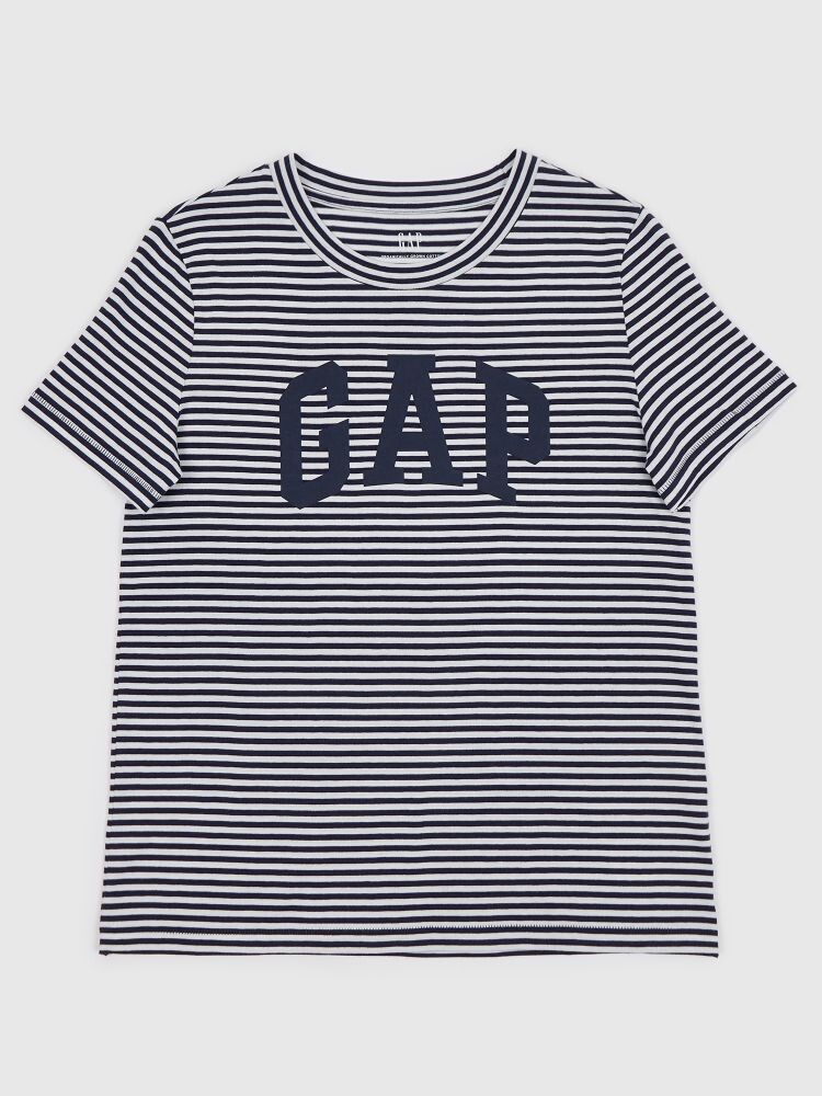 

Полосатая футболка с логотипом Gap, синий