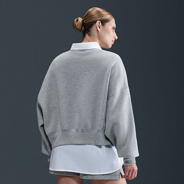 Женский оверсайз свитшот с фениксом Nike, Dark Grey Heather — фото 2