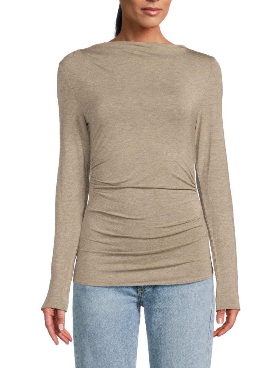 

Топ с драпировкой от Luca rag & bone, цвет Mushroom