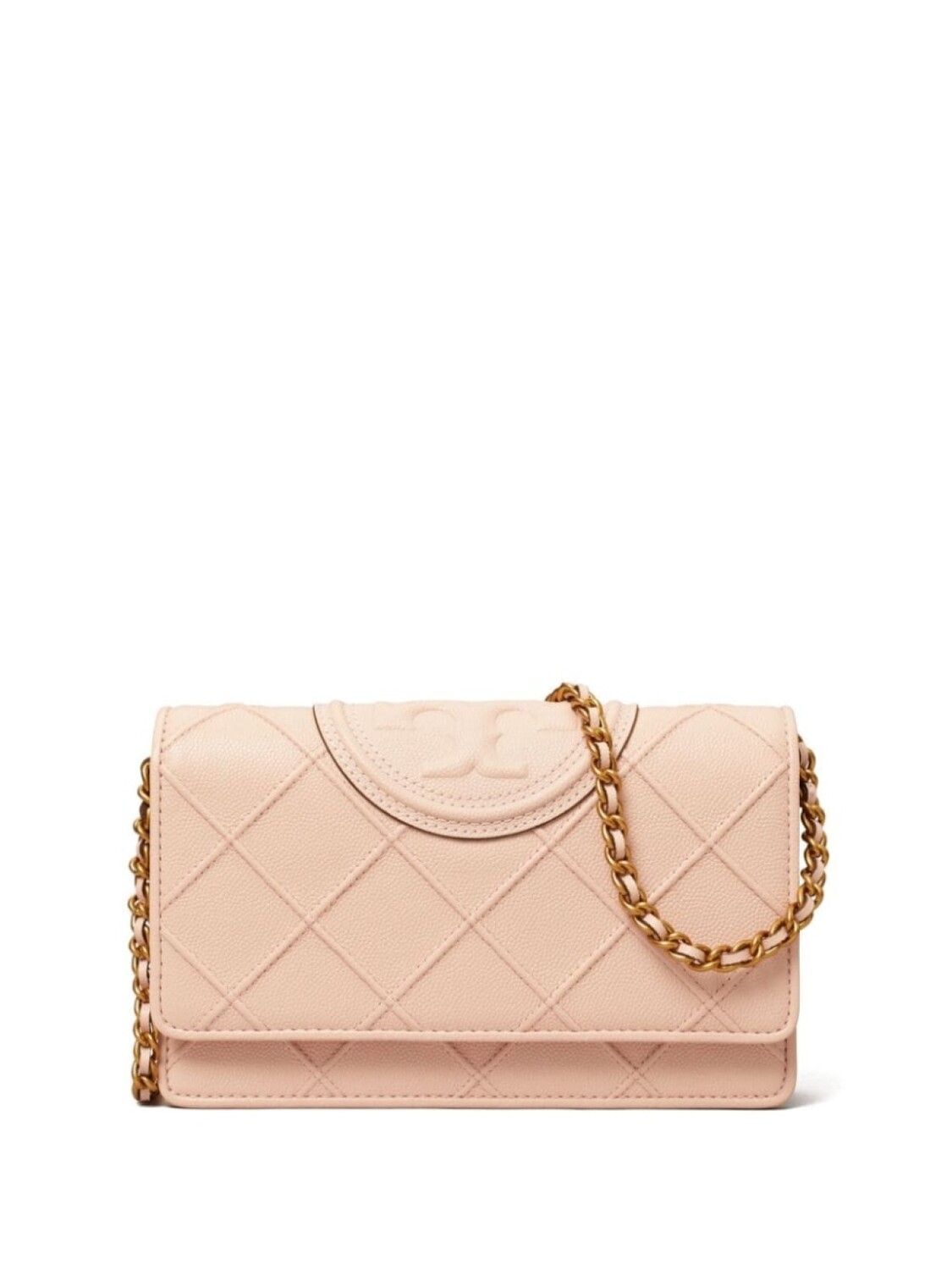 

Tory Burch кошелек Fleming на цепочке, розовый