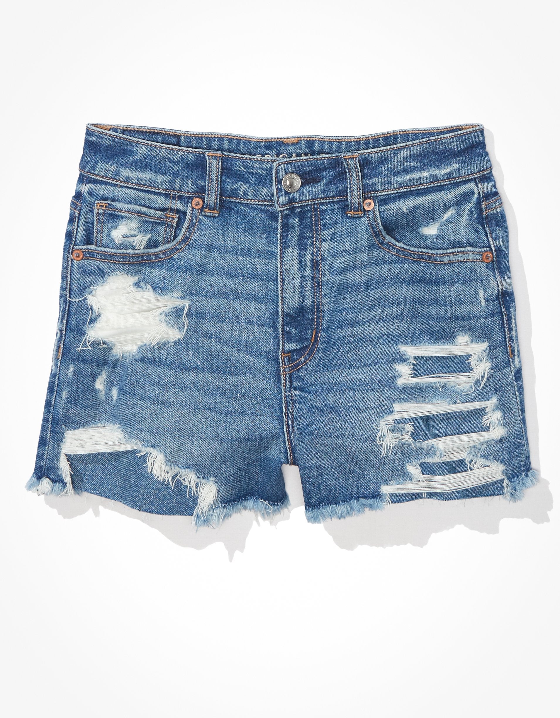 

AE стрейч джинсовые шорты Mom American Eagle Outfitters, цвет medium indigo