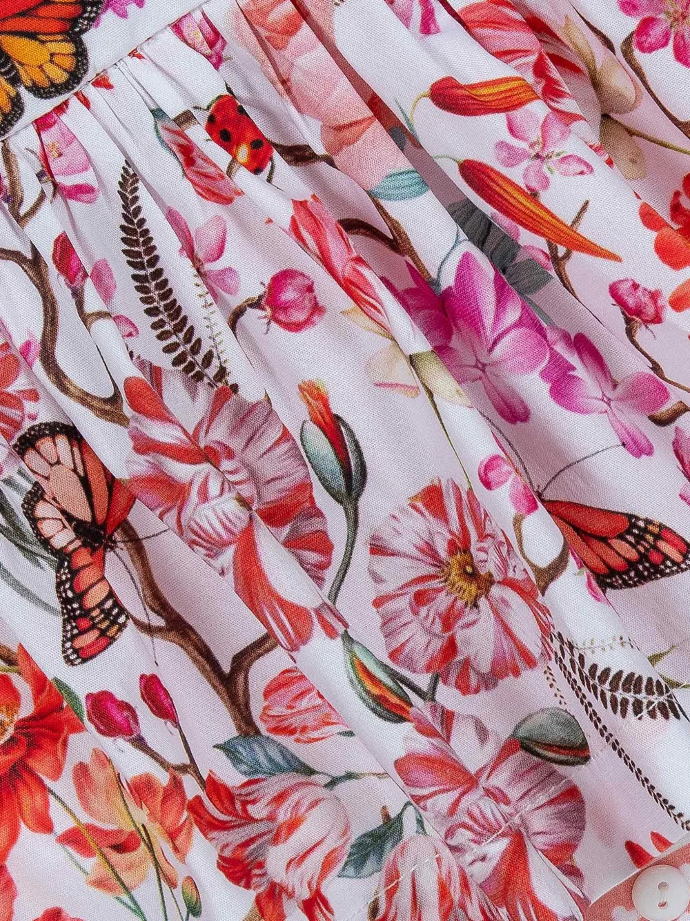 Платье с принтом из коллаборации с Mary Katrantzou Lapin House, белый — фото 4