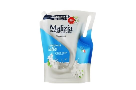 

Жидкое мыло, Crema di Latte, Stock, 1л Malizia