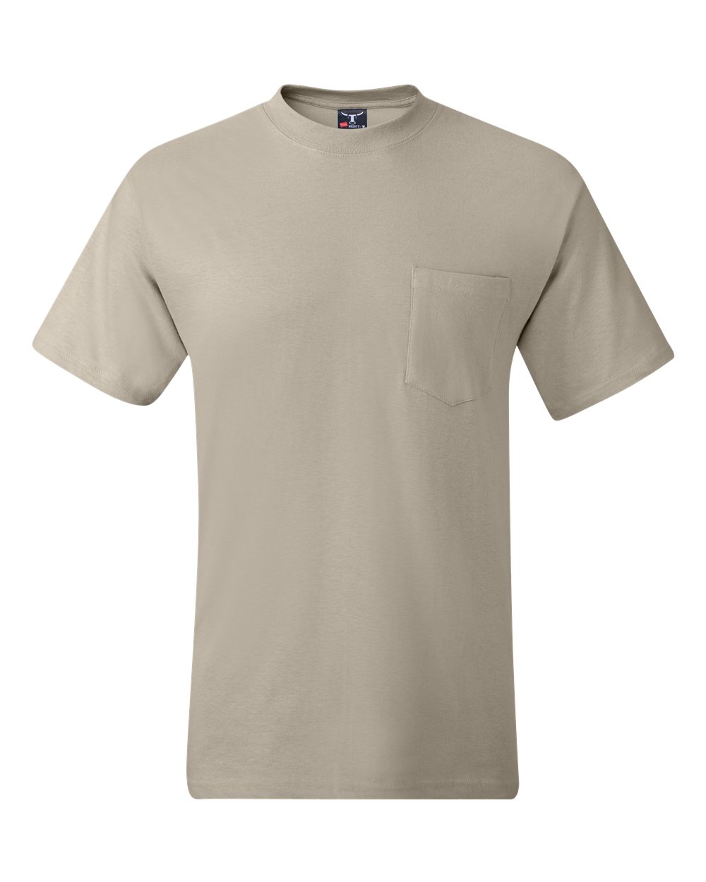 

Футболка с карманом Beefy-T Hanes, цвет sand