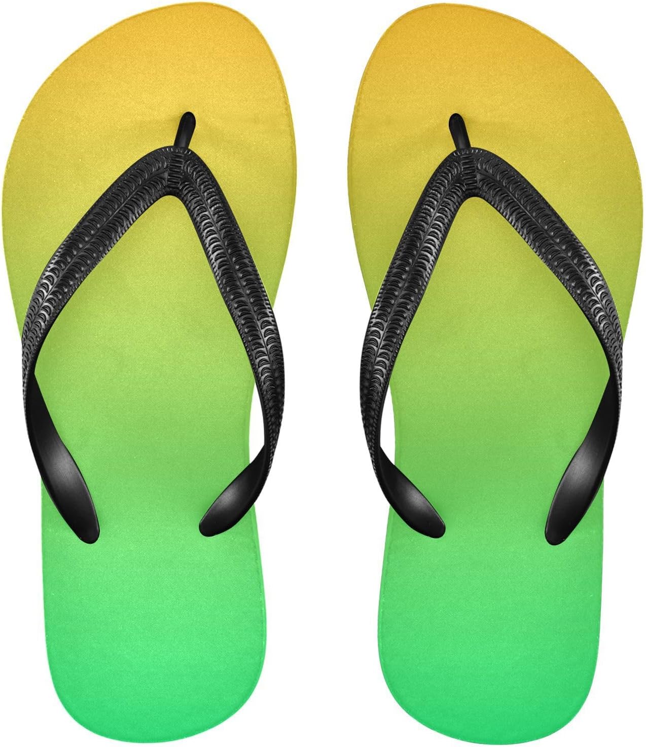 

Пляжные летние повседневные сандалии Rainbow для женщин и мужчин. Обувь для душа Kfbe, зеленый