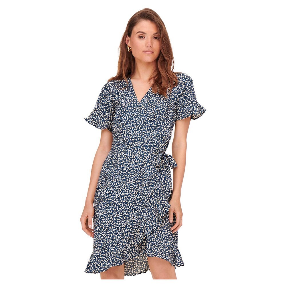 

Короткое платье Only Olivia Wrap, синий