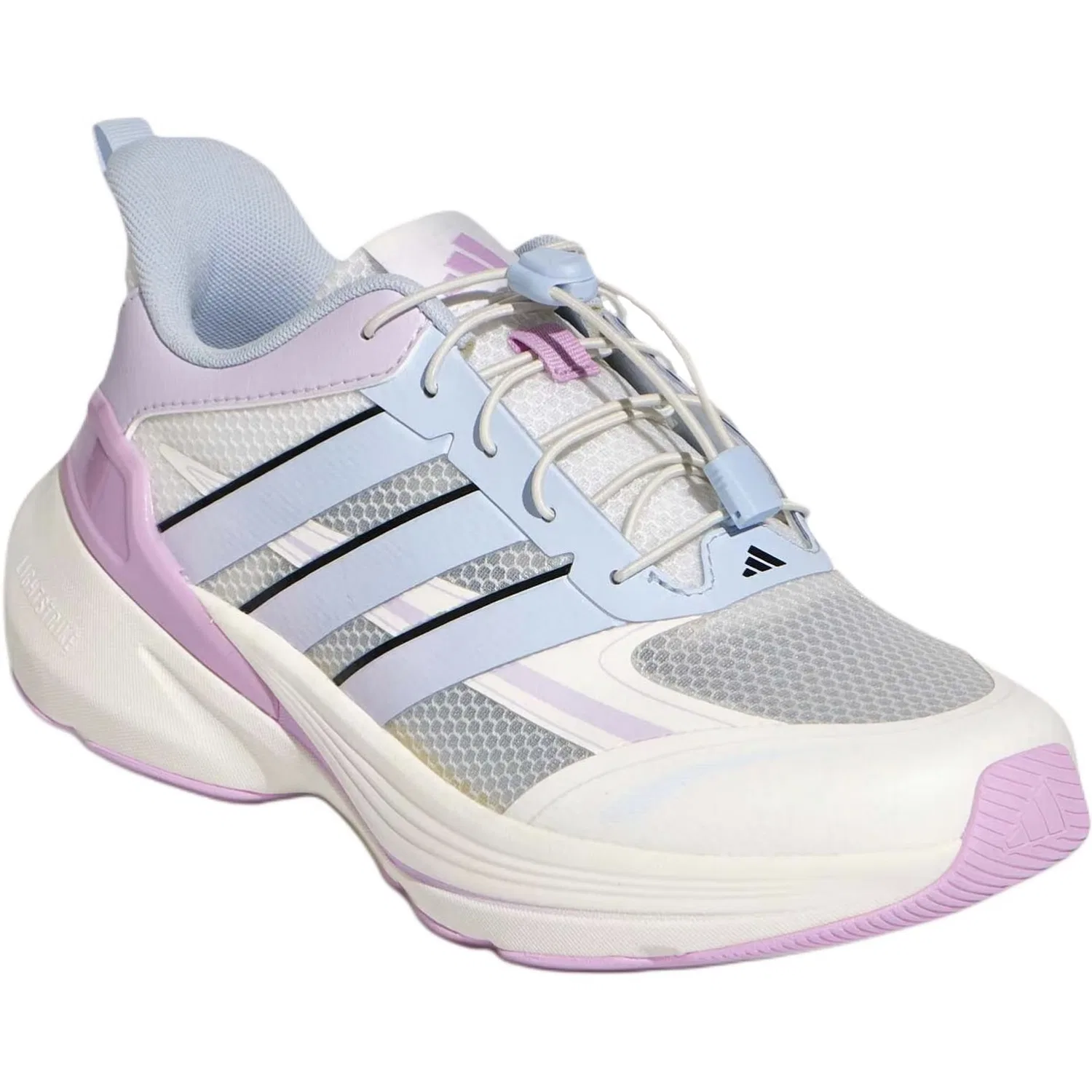 Кроссовки LIGHTDART низкие беговые White Blue Purple детские Adidas — фото 4