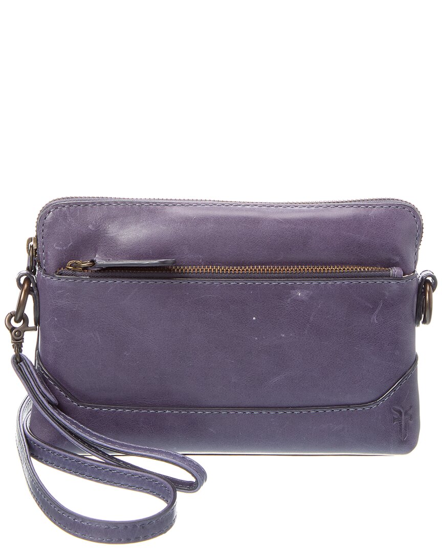 

Frye Melissa Leather Crossbody Wristlet, фиолетовый