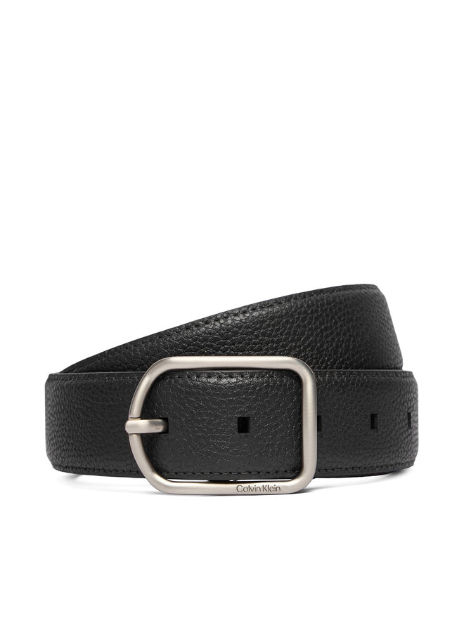 

Мужской ремень Calvin Klein Round Buckle 35Mm LV04D7024G, черный