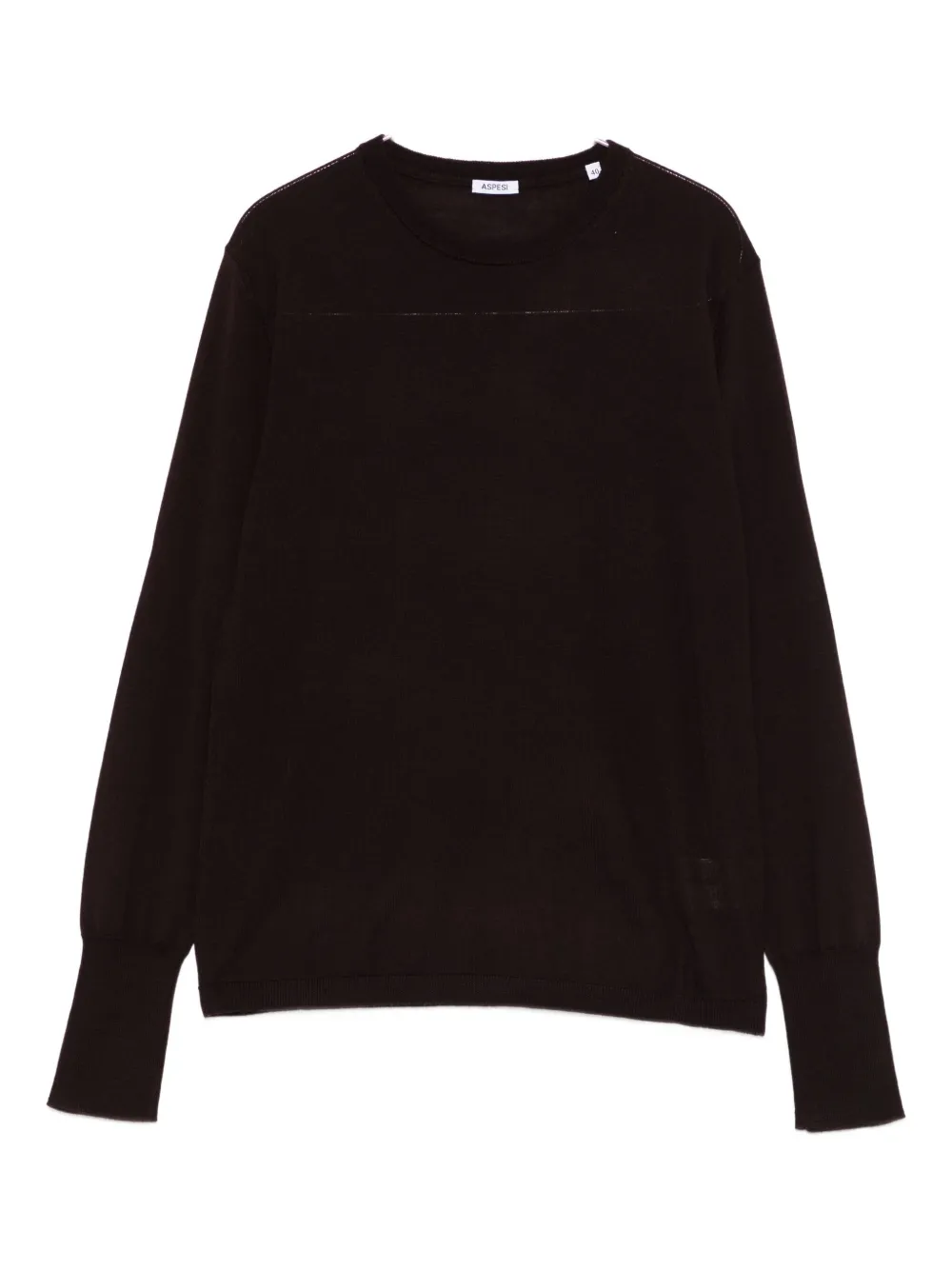 

Джемпер в рубчик Aspesi, коричневый