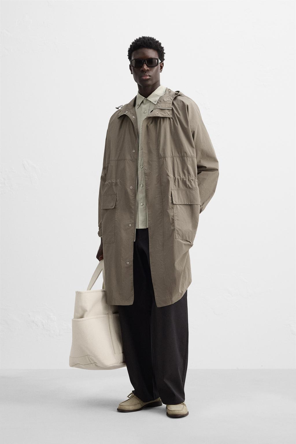 

Легкая техническая парка ZARA, цвет Earth
