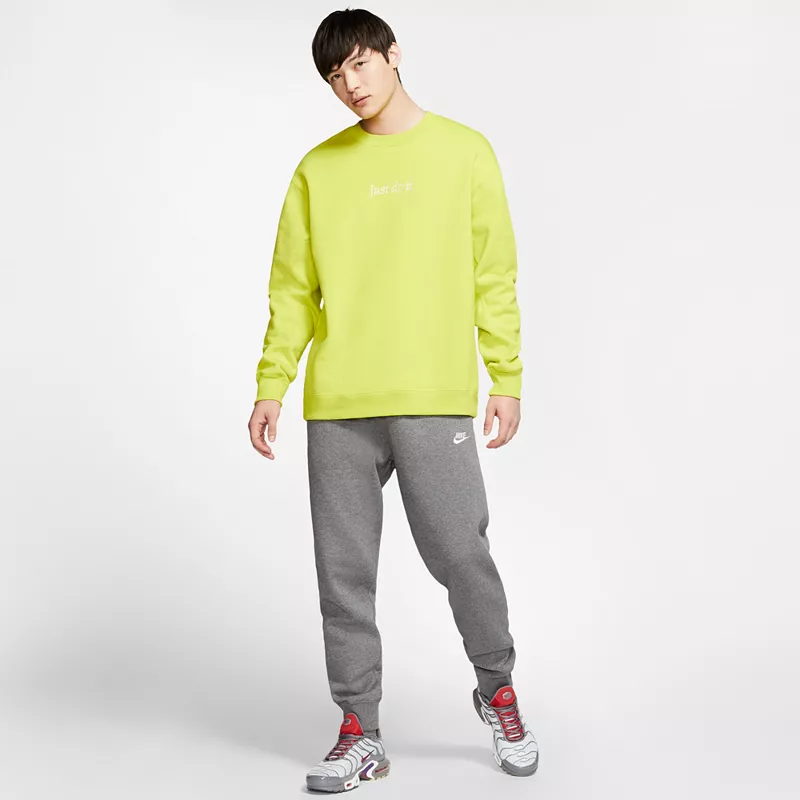 

Мужские флисовые джоггеры Nike Sportswear Club, цвет Chrcl Hthr/Anthrcte/Whte