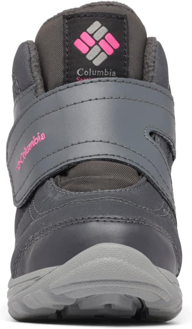 Columbia Kids' Fairbanks Omni-heat зимние ботинки, Graphite/Pink Ice — фото 3