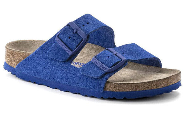 Тапочки arizona sfb vl suede sandals 'ultra blue' Birkenstock, синий — фото 2
