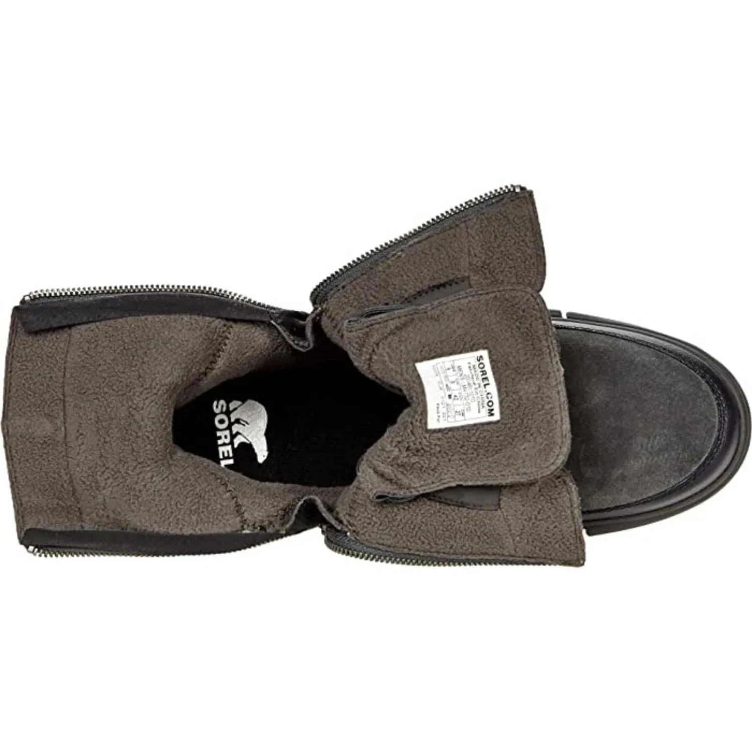 Мужские ботинки Sorel Explorer 2004651-010, черные, с двойной молнией, водонепроницаемые, до щиколотки, RHS7352 — фото 2