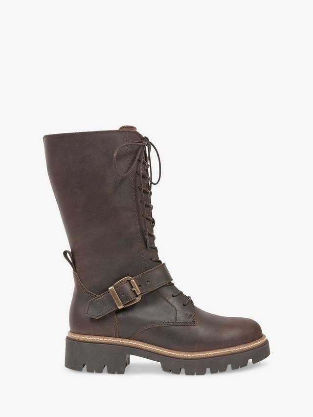 Сапоги до середины икры с кожаным ремешком Celtic & Co., цвет Tanners Brown