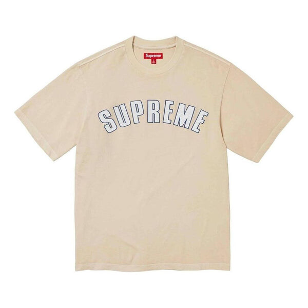 

Футболка cracked arc s/s top 'tan white' Supreme, бежевый