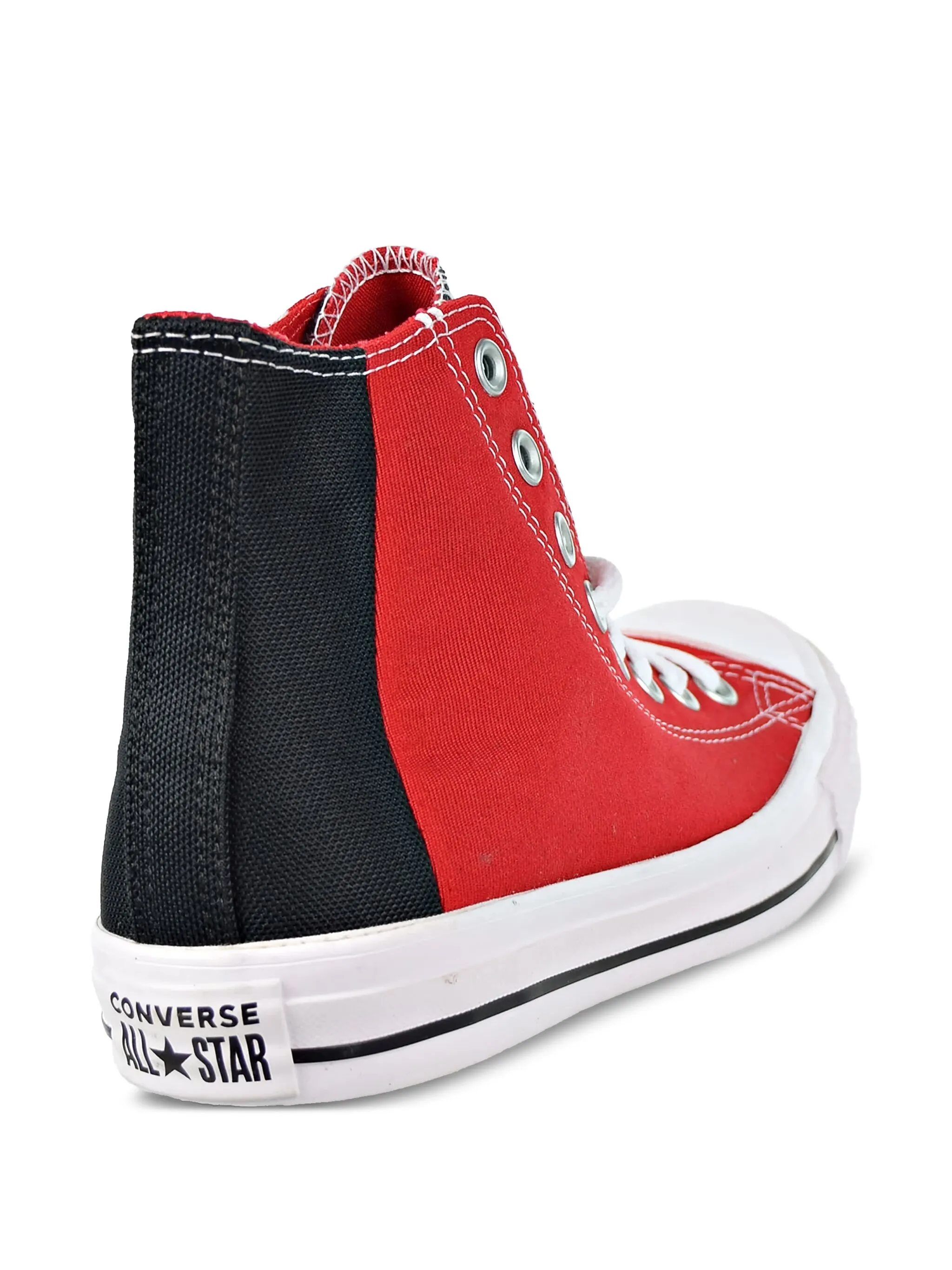 Кеды Chuck Taylor All Star Hi Colorblock Enamel Red/Black/White Converse, красный — фото 2