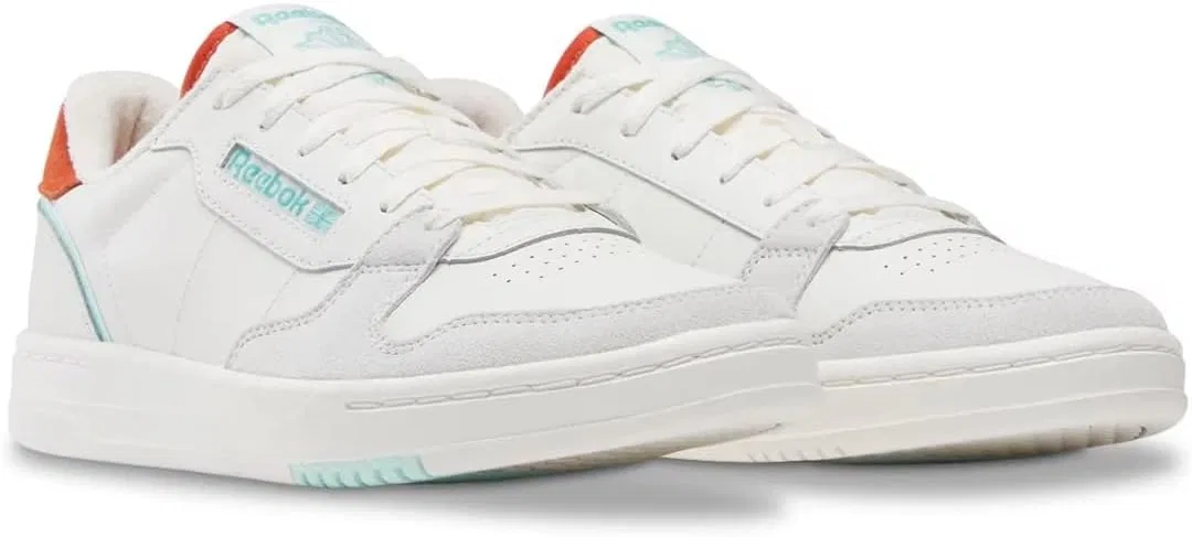 Кроссовки Reebok Unisex Phase Court Trainers, Chalk Hoop Red Ai Aqua — фото 2