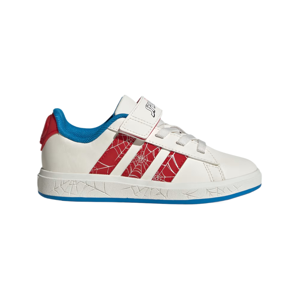 Кроссовки MARVEL x GRAND COURT для детей Adidas, белый/красный/синий — фото 2
