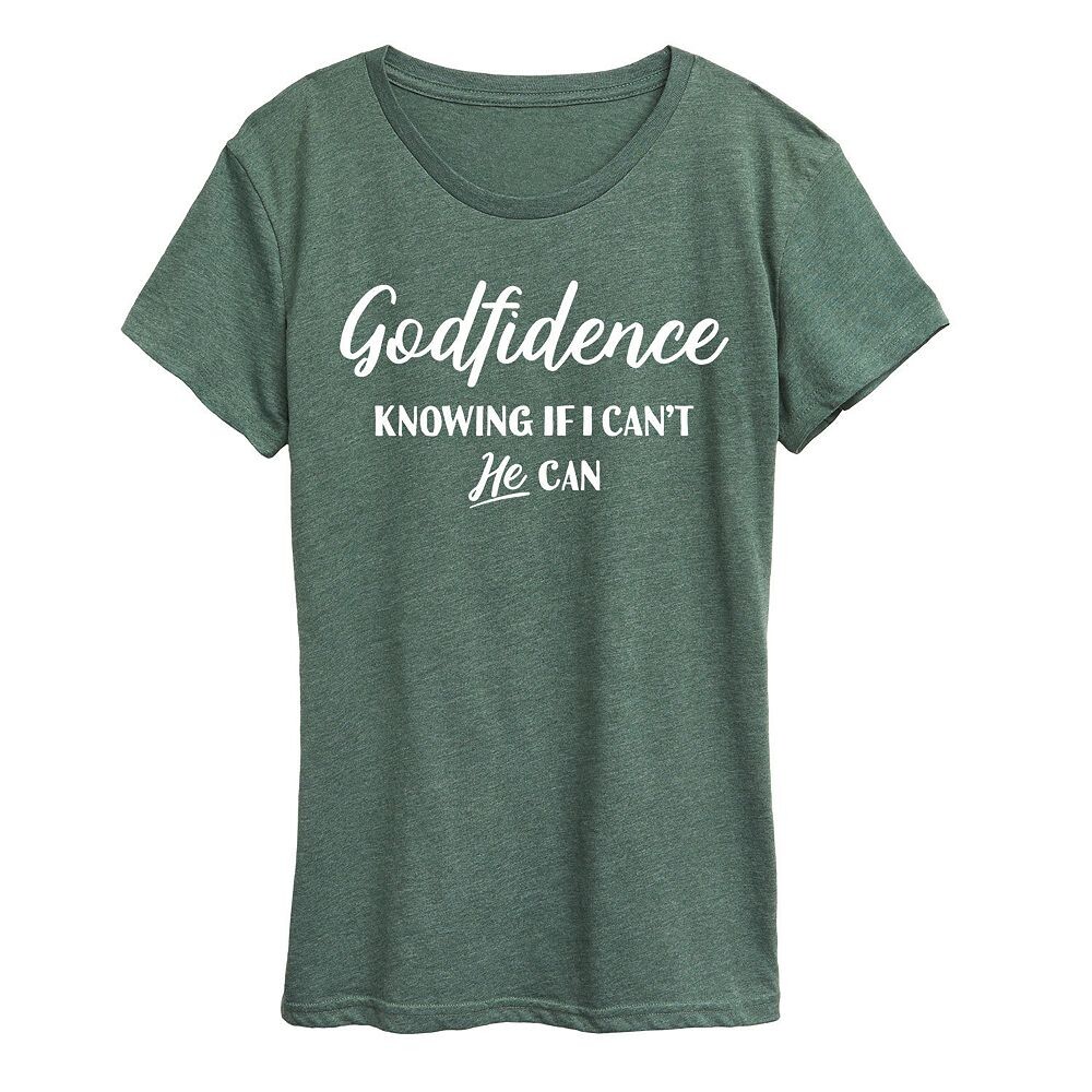 

Женская футболка с рисунком Godfidence Licensed Character, цвет Heather Green