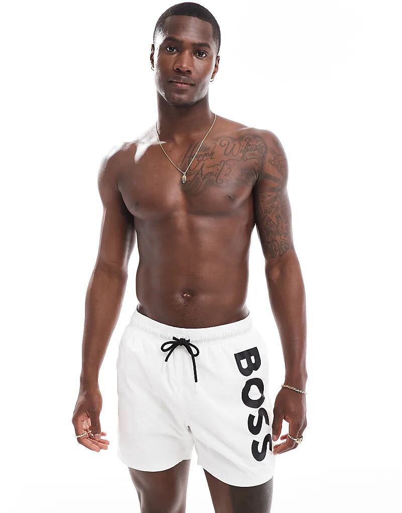 

Босс Осьминог плавает в белом Boss Bodywear