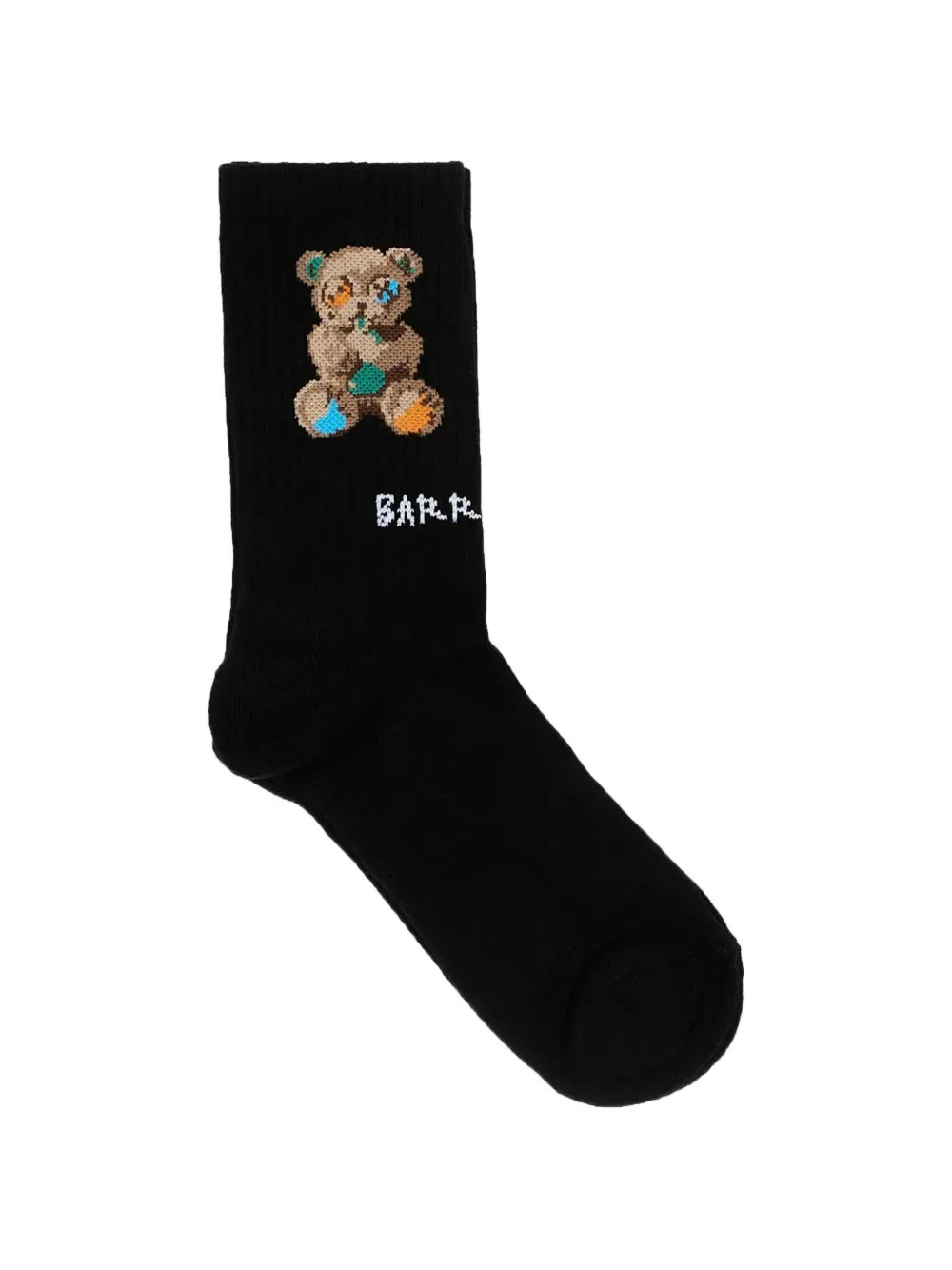 Носки с интарсией в виде медведя Barrow Kids, черный