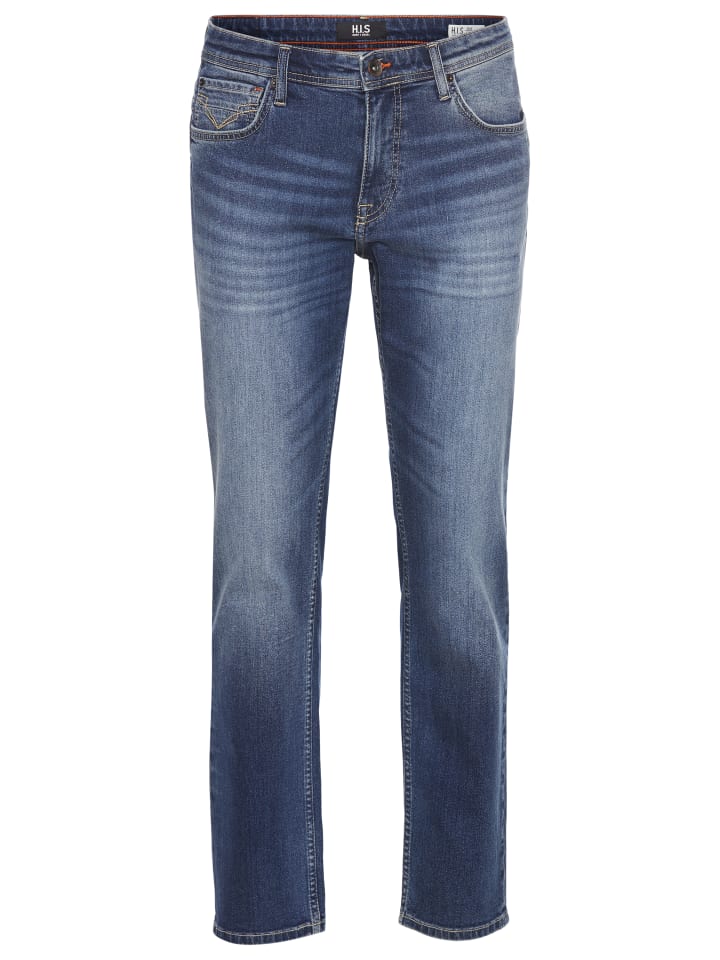 

H.I.S. Прямые джинсы темно-коричневого цвета