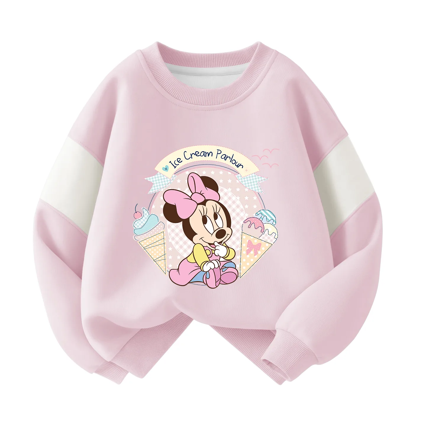 Детский свитшот с круглым вырезом Disney, Di Donut Cherry Blossom Pink