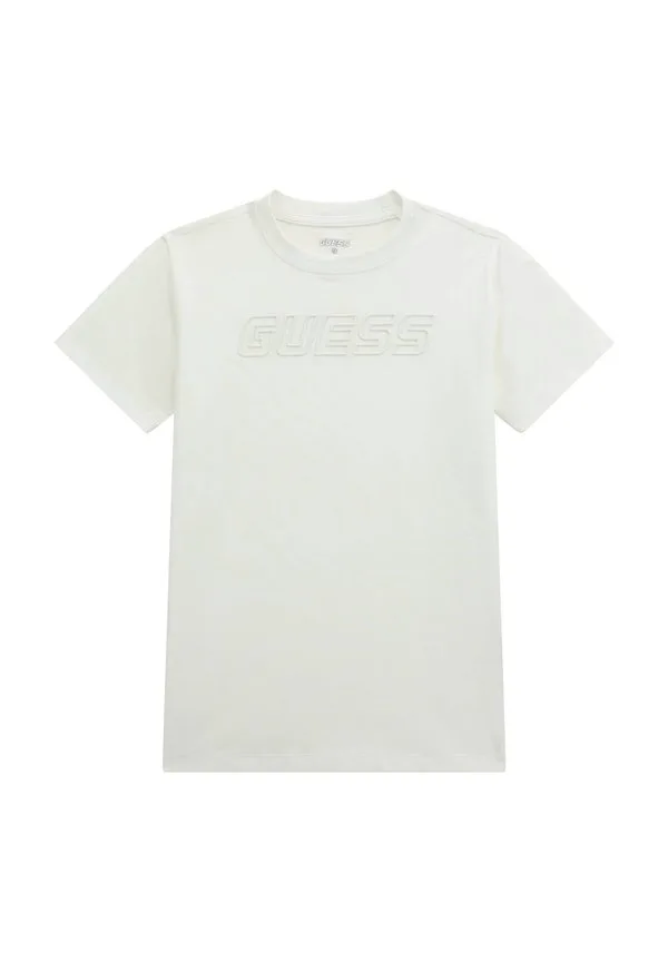 Футболка с принтом логотипа Guess, Weiß