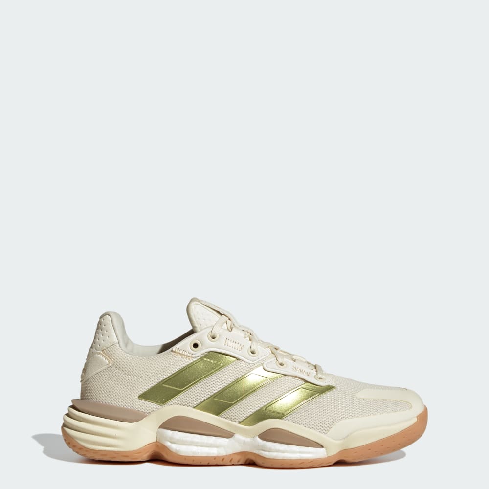 Кроссовки Adidas Stabil 16 Indoor Shoes, цвет Off White/Gold Metallic/Crystal Sand