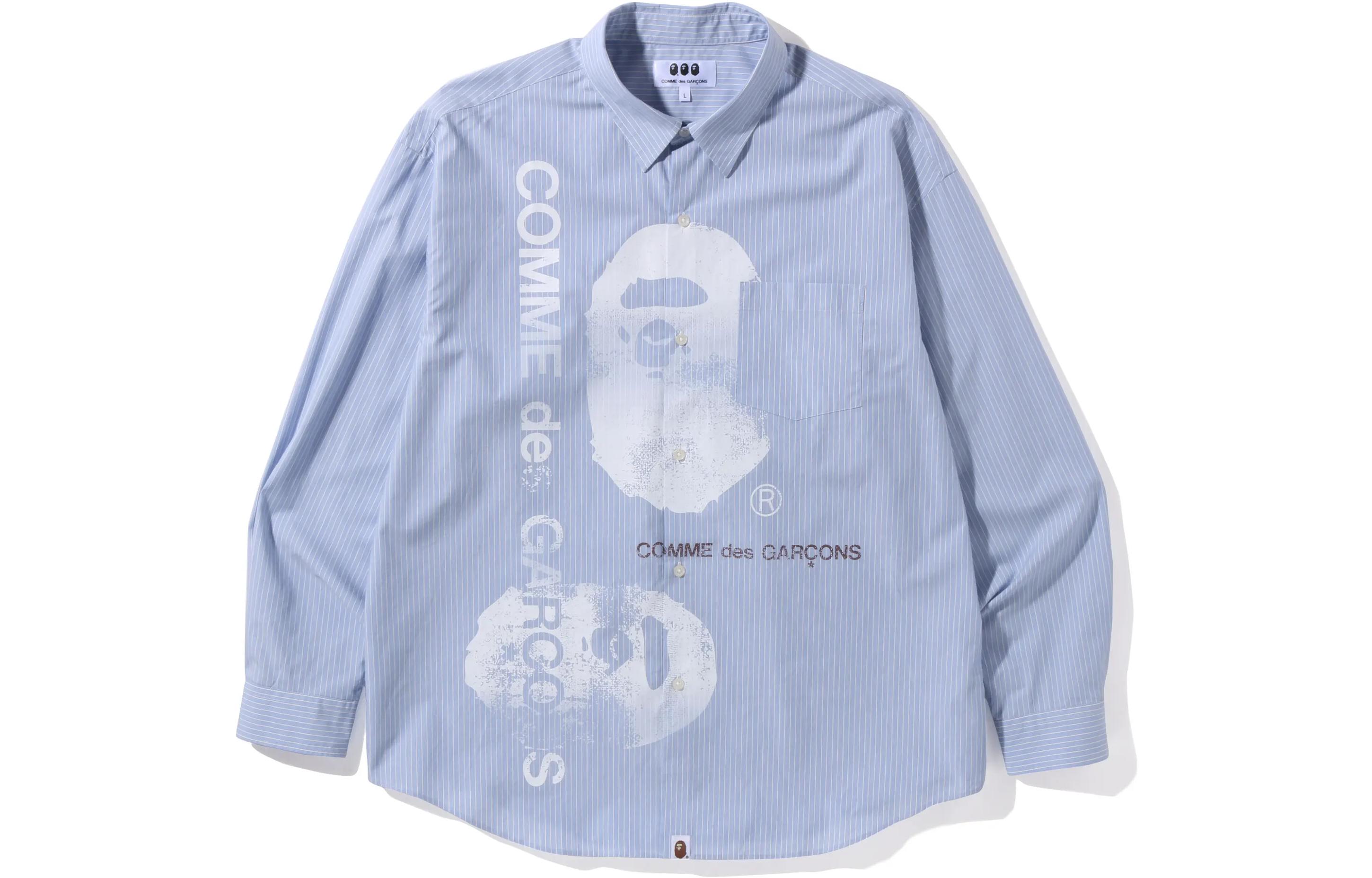 

Рубашка мужская Comme Des Garçons из коллекции весна/лето 2022, синяя A Bathing Ape, синий