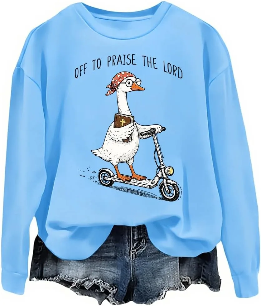 

Толстовка с принтом "Praise The Lord Goose" woati