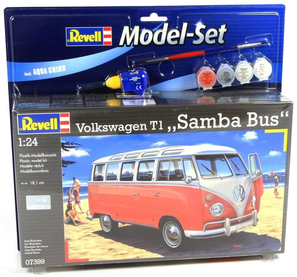 

Набор моделей 1/24 /67399/ автобус vw t1 samba Revell