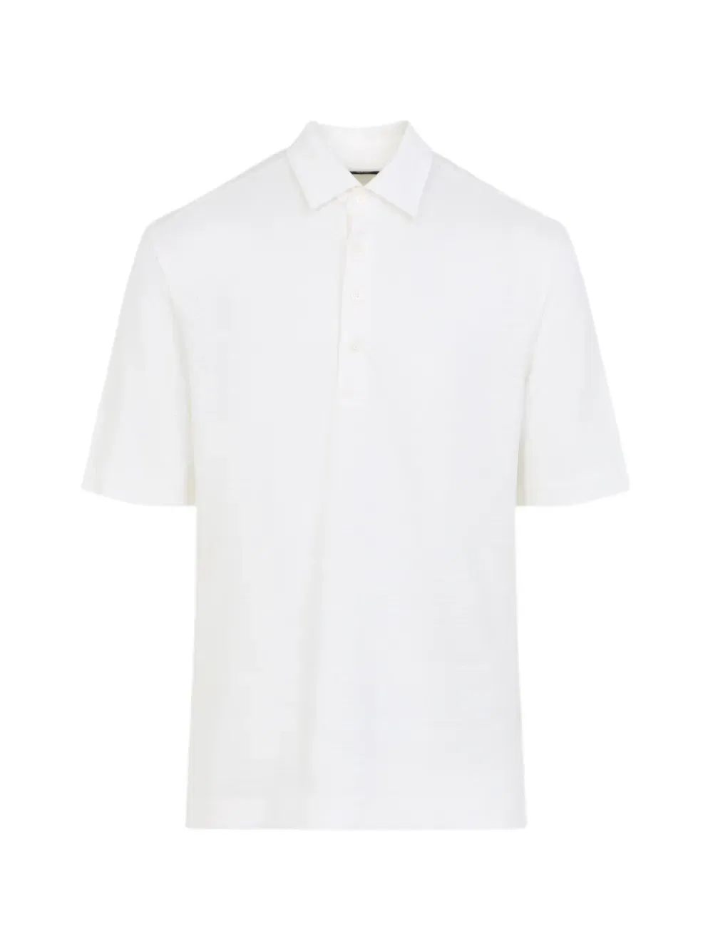 Льняная рубашка поло Zegna, белый
